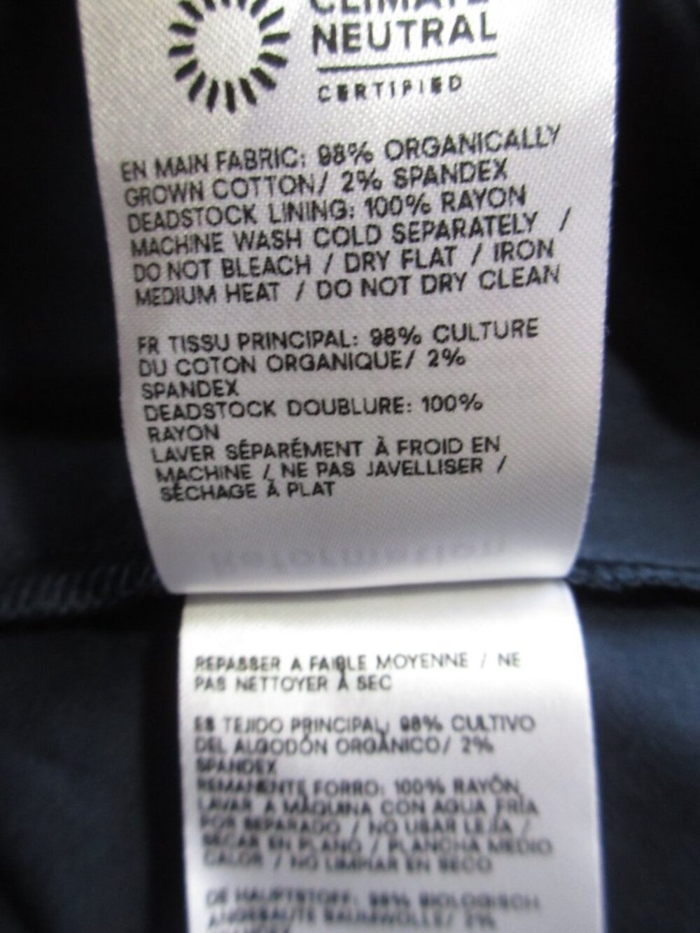 NWT Reformation Harlie in Navy Blue Cotton Cap-Sleeve A-Line Midi Dress 12 - Picture 5 of 5